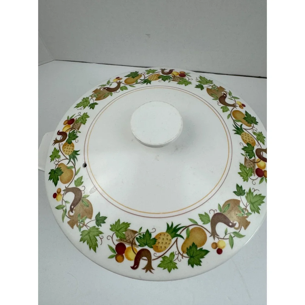 Noritake Progression China Harvest 9012 Casserole Dish with Lid Vintage Japan